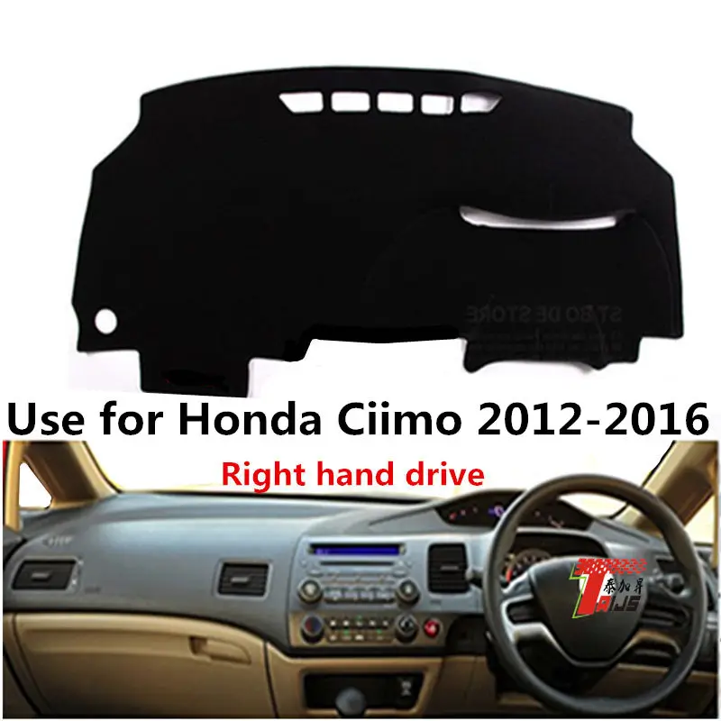 

TAIJS Factory Casual Simple Polyester Fibre Car Dashboard Cover For Honda Ciimo 2012 2013 2014 2015 2016 Right hand drive