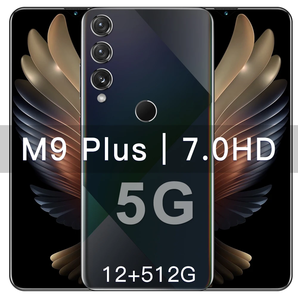 

Global Version M9 Plus 7.0-inch Large-screen Smartphone Camera Phone 24+48MP 12GB+512GB 5800mAh Bual Card Bual Standby
