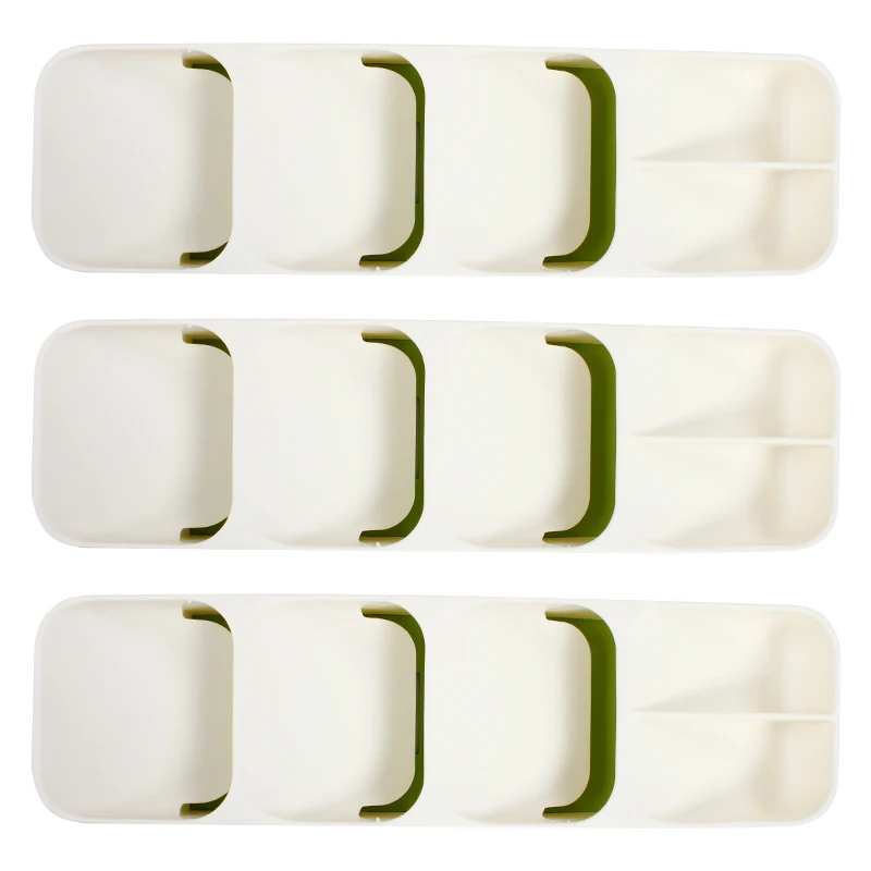 RV White Kitchen Cabinet Drawer Divider Cutlery Plate Chopsticks Spoon Tableware Tool Storage Box Built-in Sorting Grid Rack | Автомобили