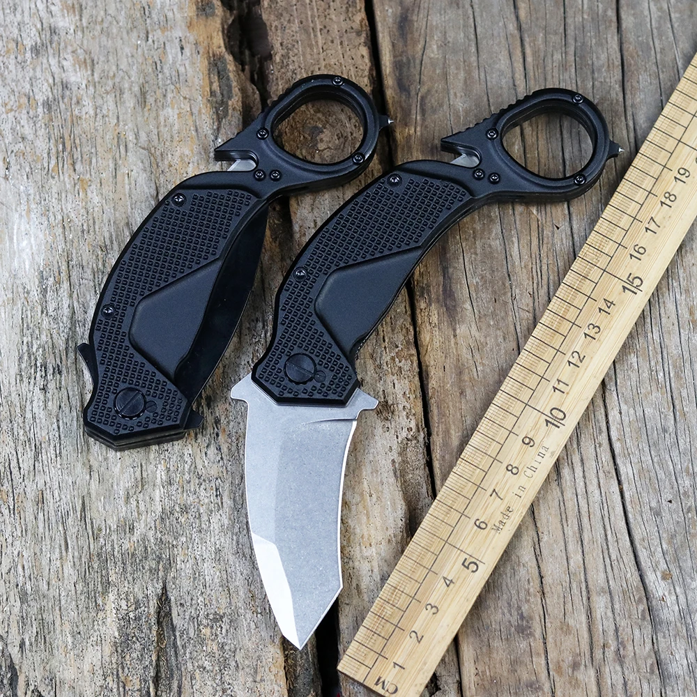 

XS New Nightmare N690 Blade Aluminum Handle Hunting Camp Pocket Outdoor Survival Kitchen EDC Tool Tactical Folding Knife