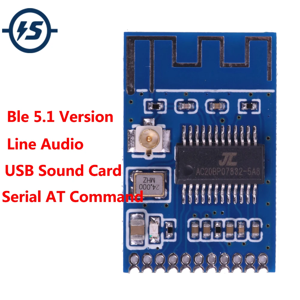 DC 5V Wireless Bluetooth 5.1 Audio Transmitter Module GFSK LED Indicator Mini Music PCB Board for Speaker Headphones