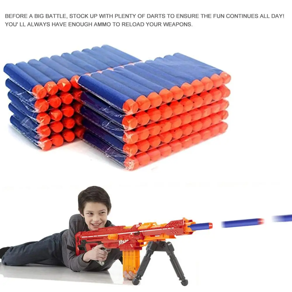 Пули для Nerf EVA, 400 шт., мягкие, с круглой головкой, 7,2 см, сменные пули для дротиков Nerf аксессуары для игрушечного пистолета, детские рождествен... от AliExpress RU&CIS NEW