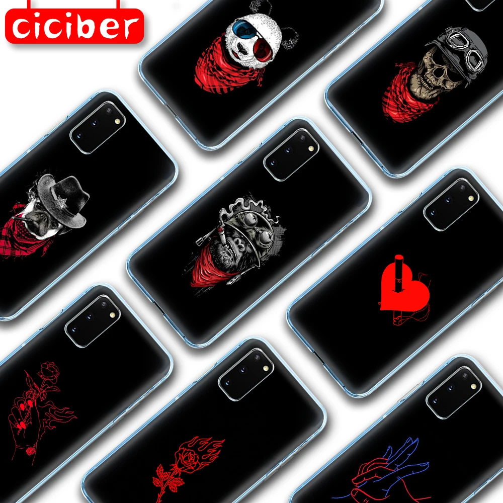 Смешные Тапочки в виде панды собаки мягкий из термопластика Чехол для мобильного