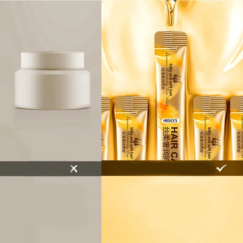 Волшебная кератиновая маска для волос 2 шт. 5 секунд глубокий ремонт