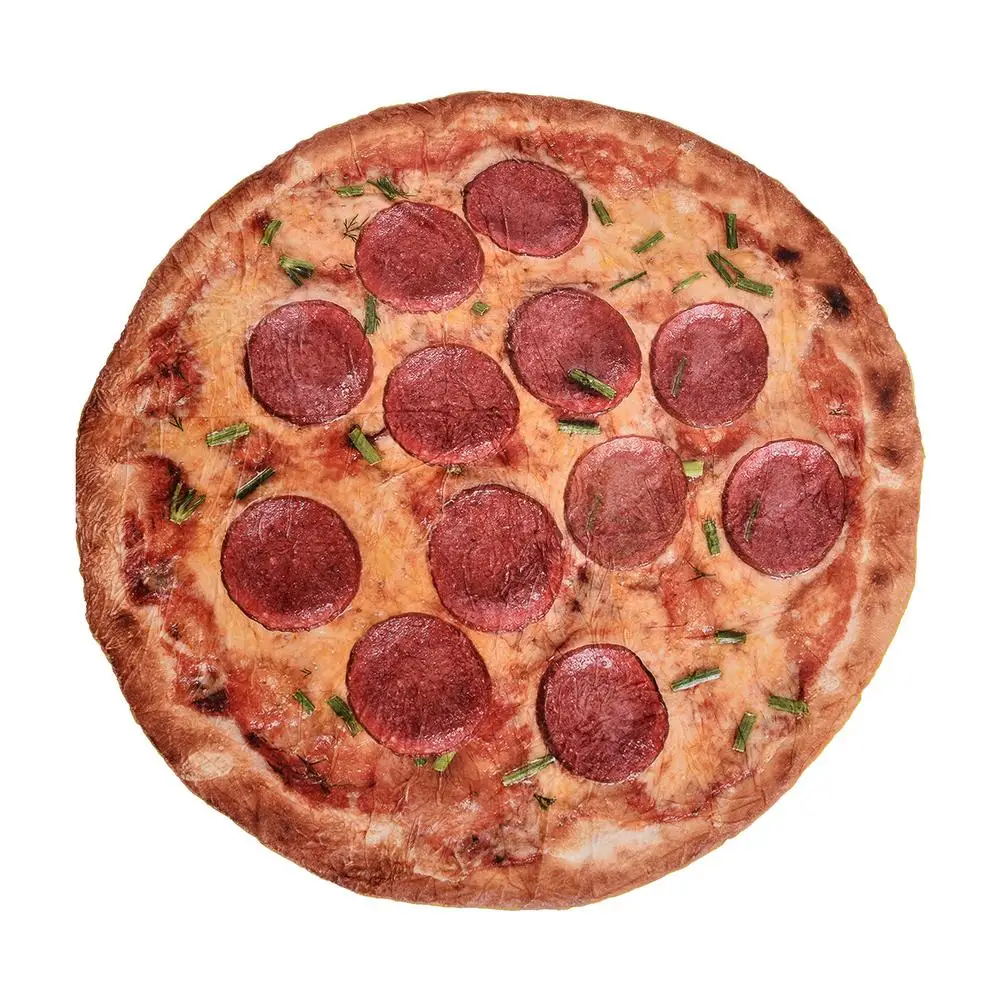 Одеяло для пиццы осенне-зимнее фланелевое одеяло креативное круглое мягкое