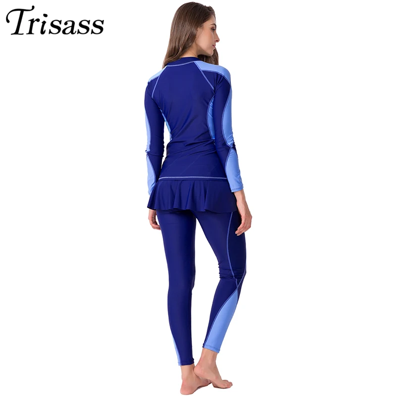 Trisass 2021 купальник из двух частей для женщин профессиональная спортивная юбка