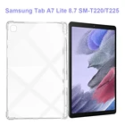 Для Samsung Galaxy Tab A7 Lite 8,7 ''SM-T220 прозрачный мягкий ТПУ чехол для планшета с держателем для карандашей защитный чехол