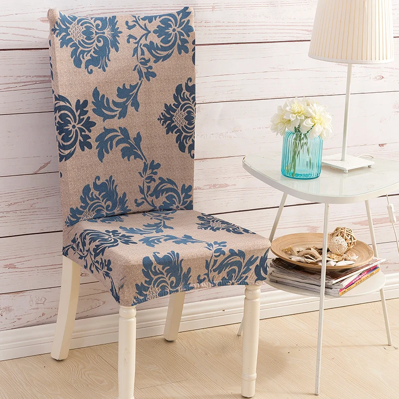 

Printing Chair Cover Spandex Stretch Elastic Slipcovers Dustproof Chair Covers For Hotel Dining Room Party Banquet