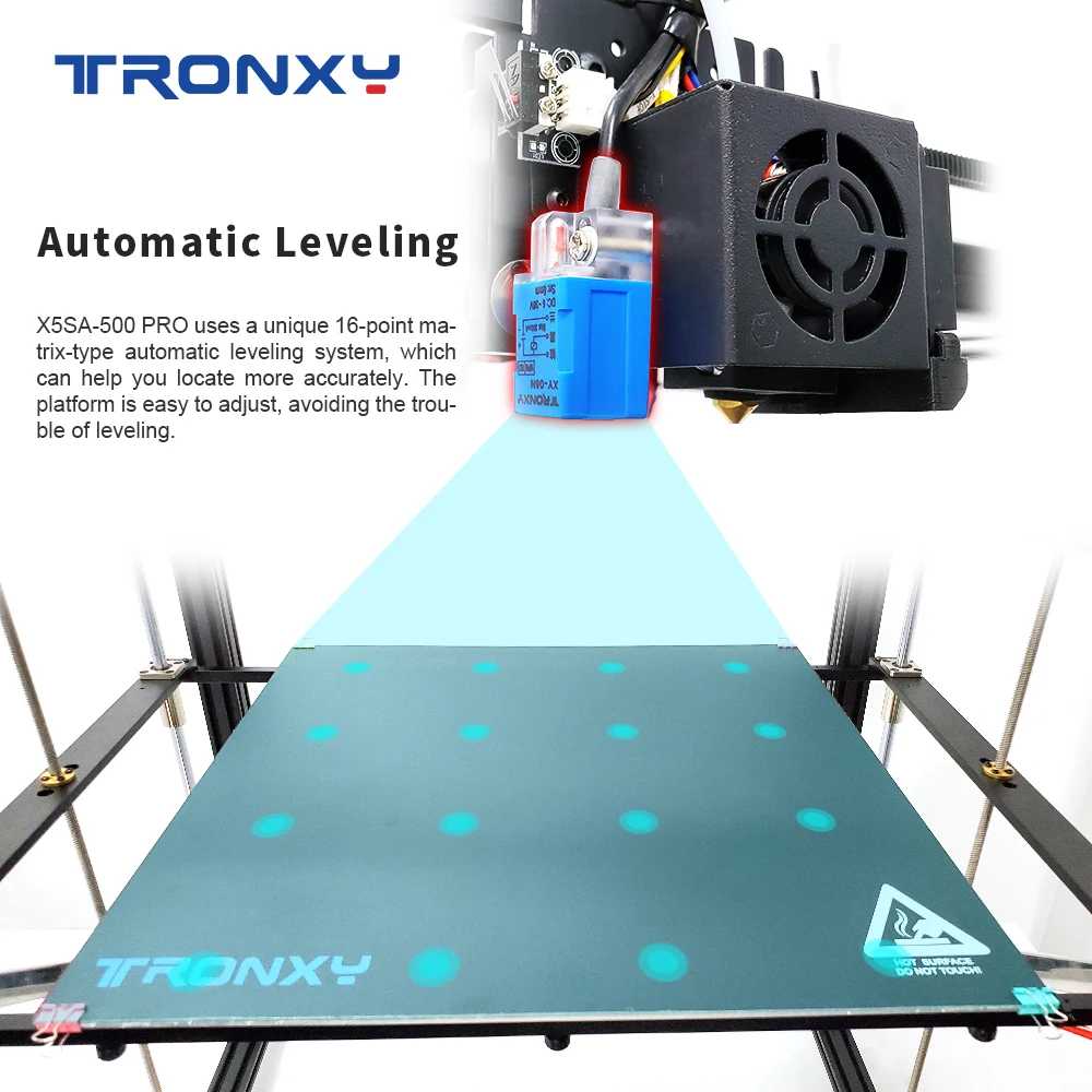 3D принтер Tronxy X5SA 500 PRO с быстрым нагревом набор сделай сам линейной направляющей