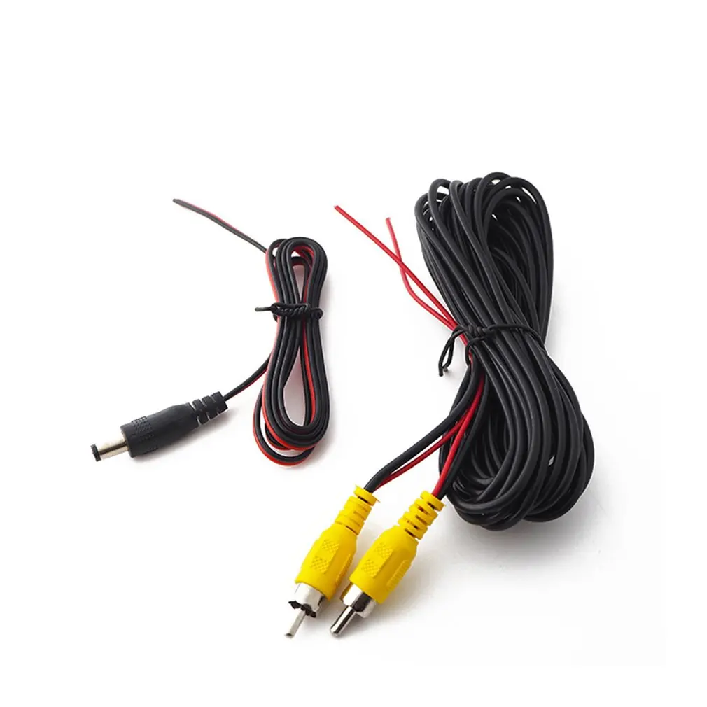 Reverse Camera Video Cable For Car Rear View Universal Parking 6m Wire Match Multimedia Monitoring With Power | Автомобили и