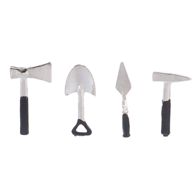 

4pcs Gardening Tools Set Doll House Outdoor Decoration Accessories Toy Baby Kids DIY Toys 1:12 Dollhouse Miniature