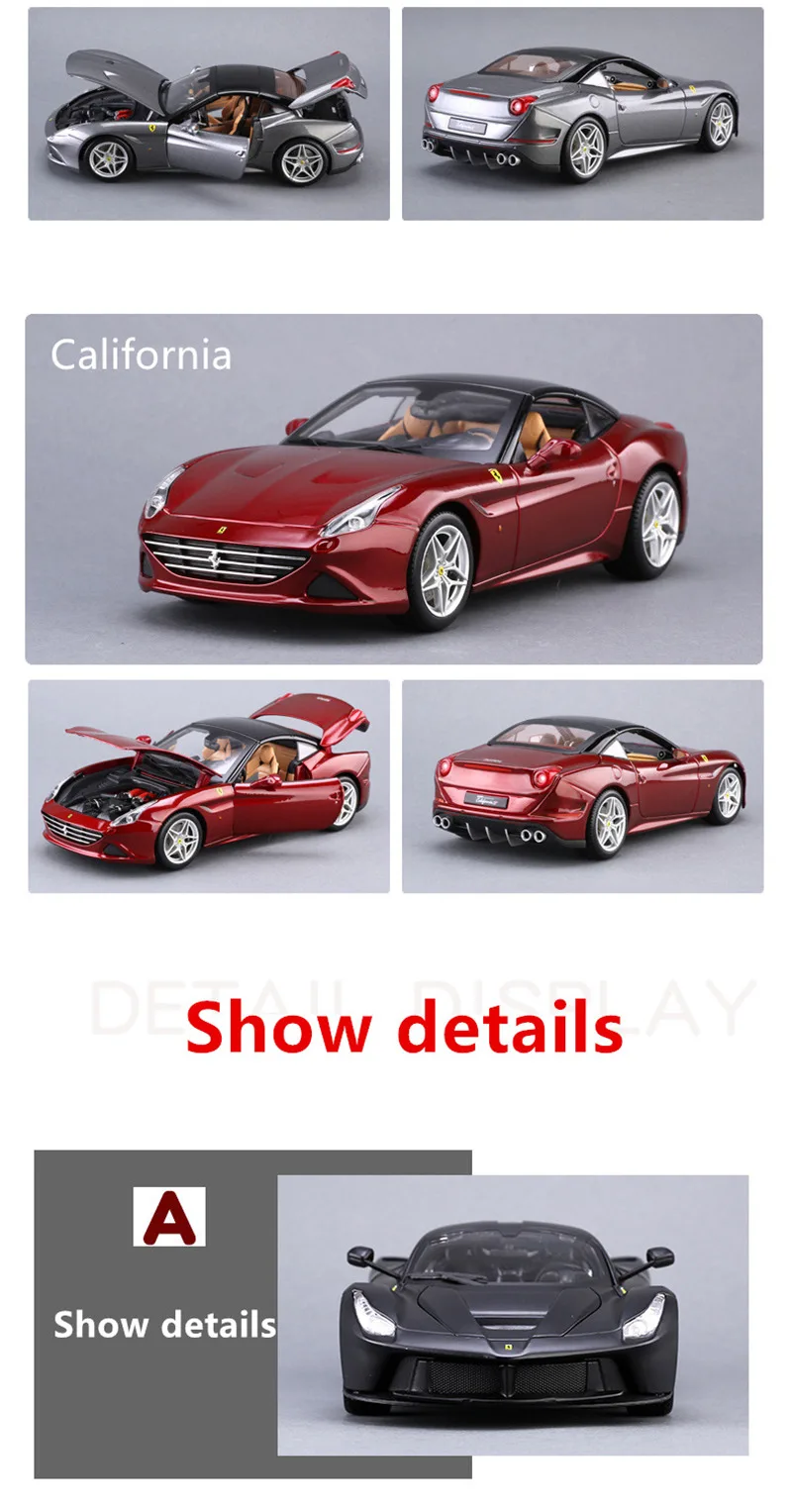 Bburago 1:18 Ferrari 488 GTB модель автомобиля из сплава Модель автомобиля Моделирование Украшение автомобиля коллекция Подарочная игрушка Литье под давлением модель игрушка для мальчиков