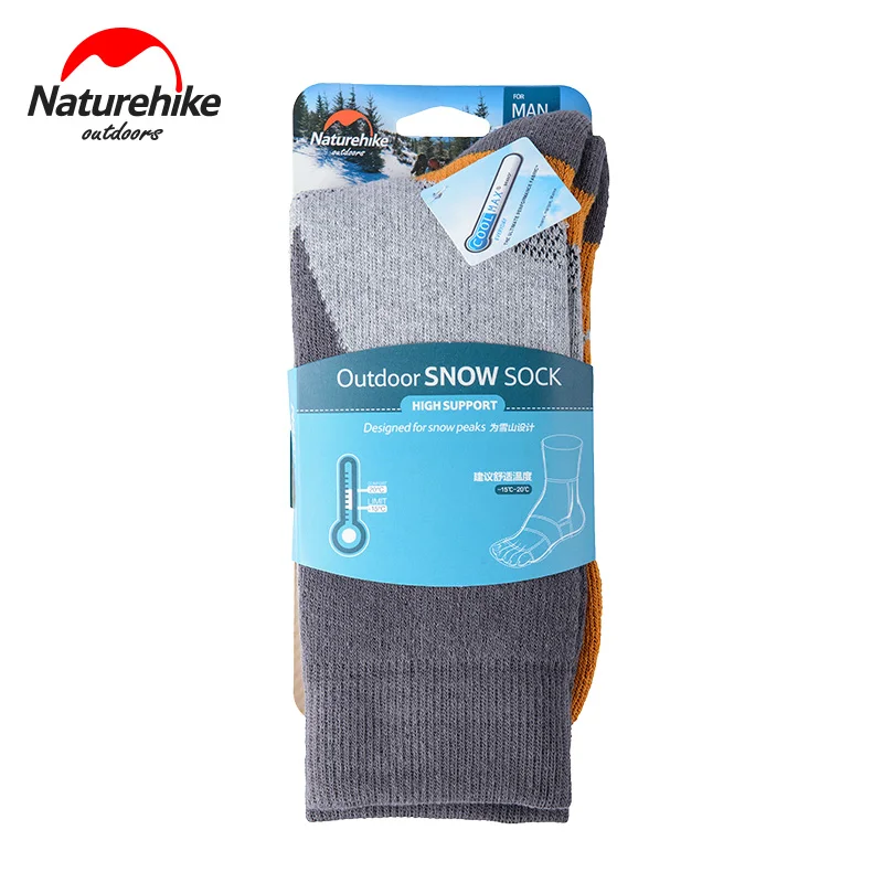 Naturehike фабрика Coolmax мужские женские велосипедные носки уличные зимние спортивные