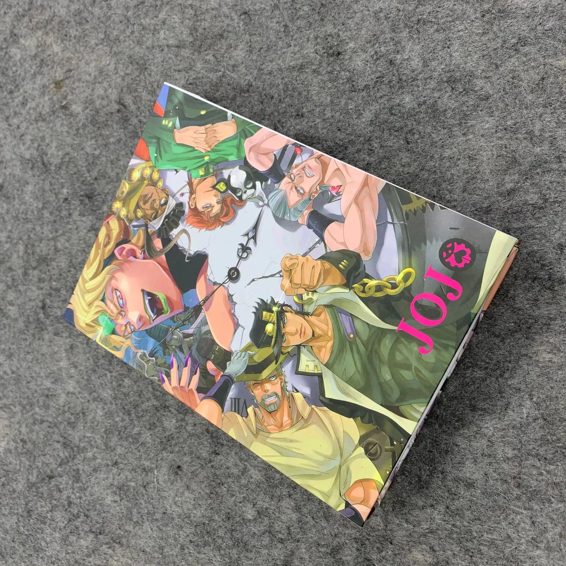 

JOJO's Bizarre Adventure Alloy Pendant Necklace Set JOJO Adventure King Keychain Brooch Mask Gift Box