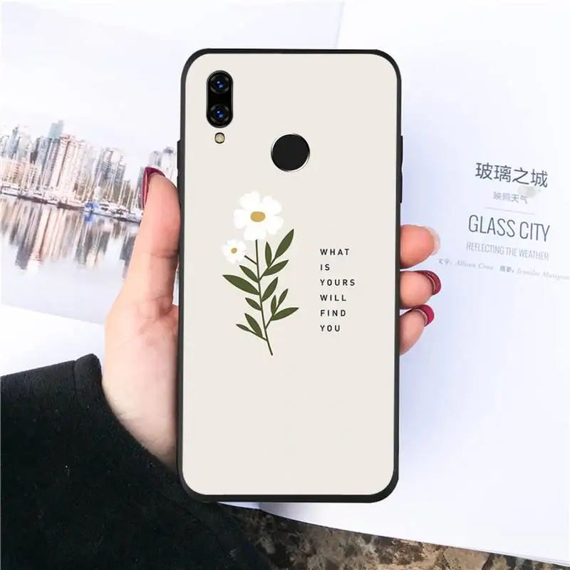 

Great Aesthetic Flower art pattern Phone Case For Huawei honor Mate P 10 20 30 40 Pro 10i 9 10 20 8 x Lite funda coque