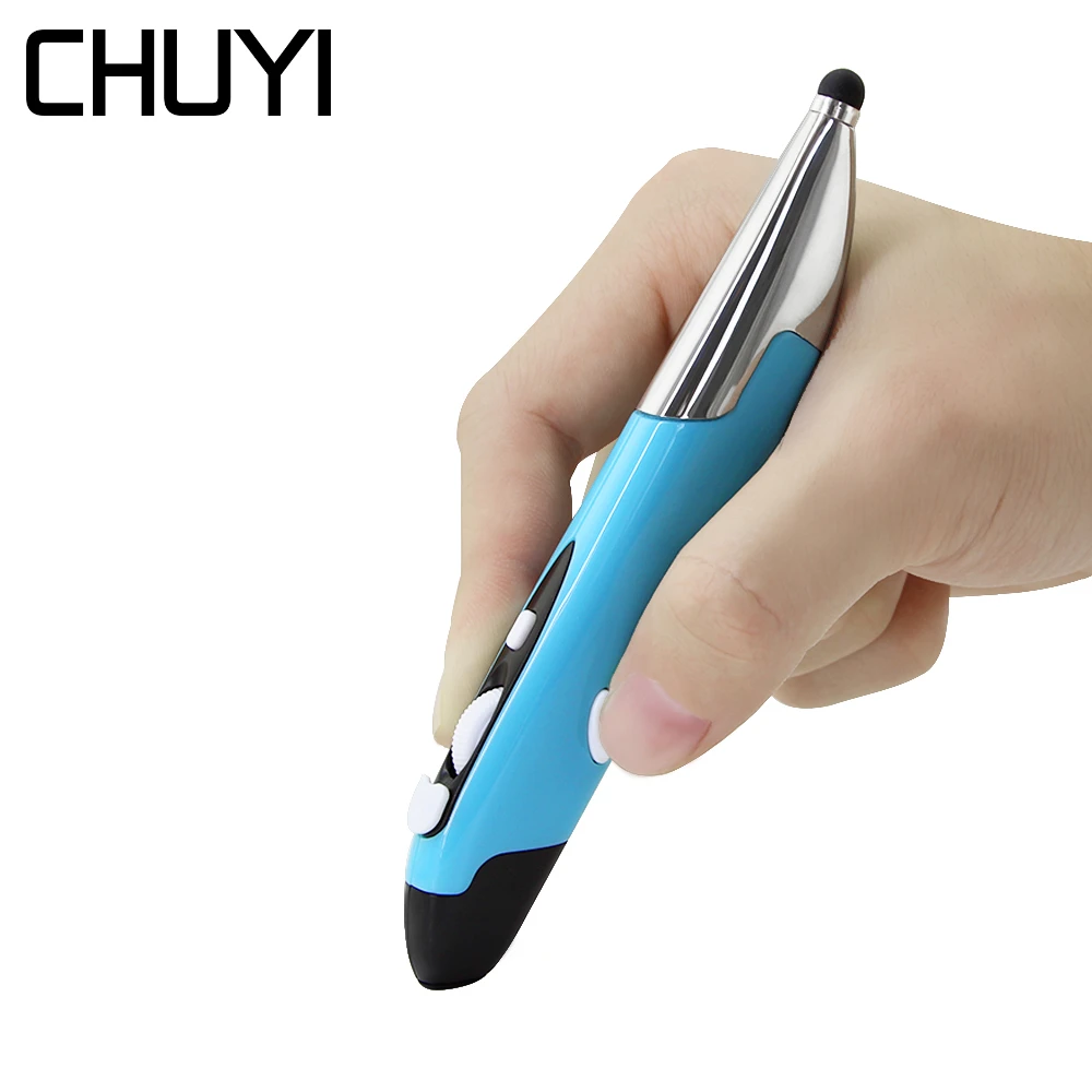 

2.4GHz USB Wireless Mini Pen Mouse 800-1200-1600 DPI Touch Mice Pen Air Mause for PC Laptop Presentation