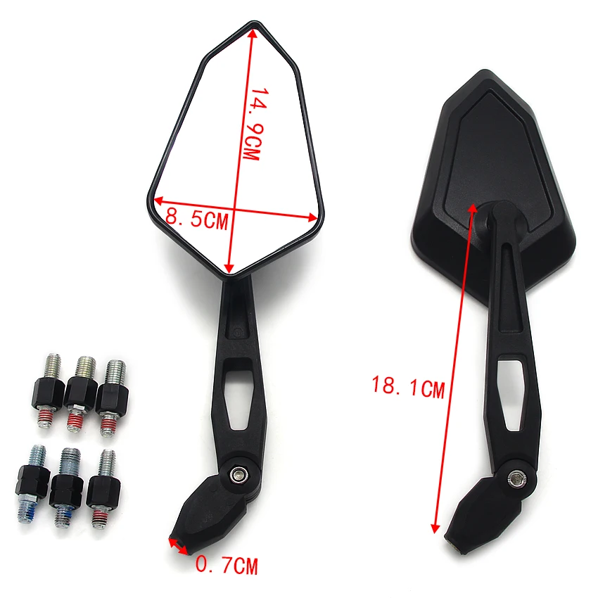 

motorcycles side mirror For Honda CBF125 CBF150 CBF250 CBX400F CBX1000 VT250 CB400 CB750 CB1000 CB1300 CB900 CBF500 CBF600