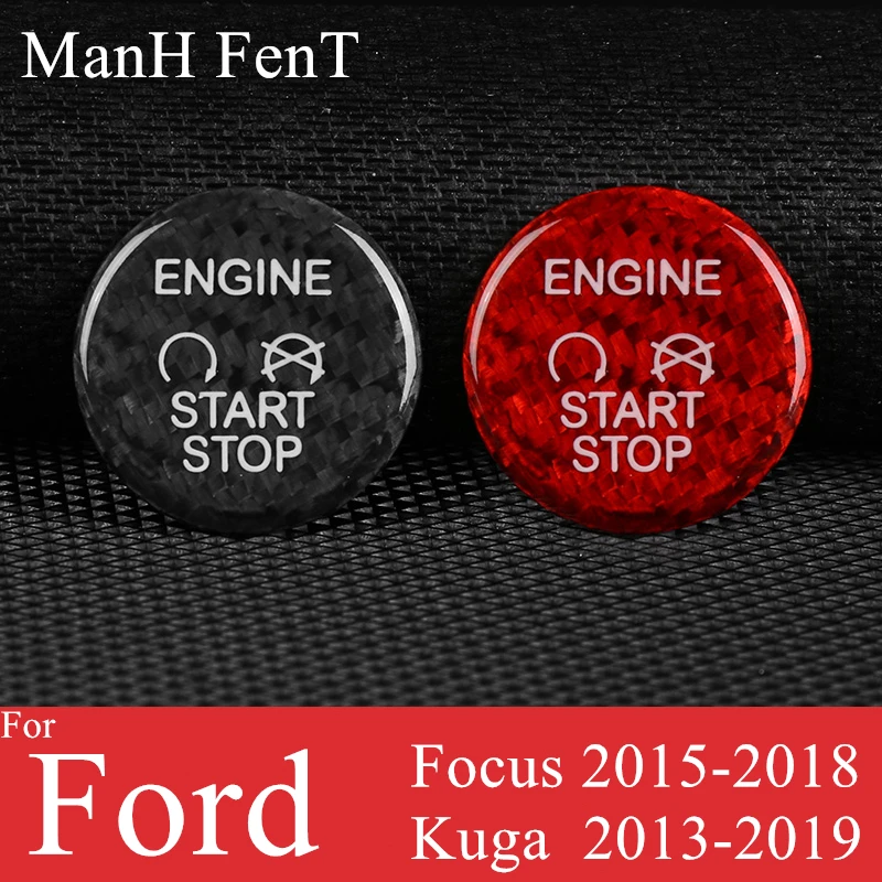 ManH FenT наклейка из настоящего углеродного волокна для кнопки включения и