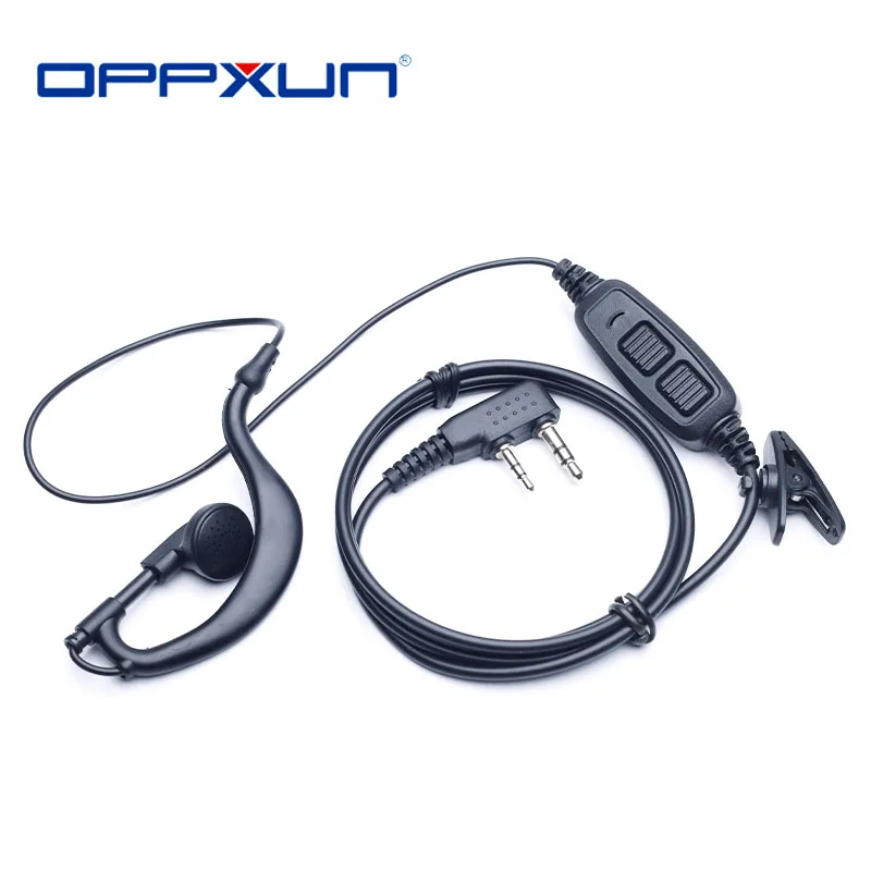 

OPPXUN New Dual Push To Talk PTT Earpiece Headset For Baofeng Walkie Talkie UV82 UV5R 888S