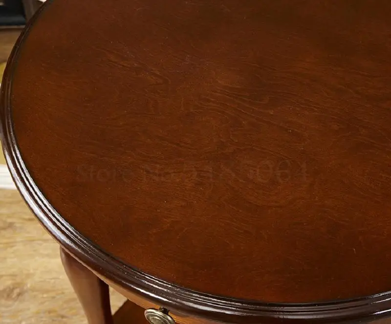 American Sofa Solid Wood Corner Small Round Table Coffee Telephone |