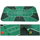 1,2*0,6 м, Техасская холдемская скатерть, роскошная замшевая резиновая подушечка, набор для покера, настольный игровой коврик, покерные аксессуары