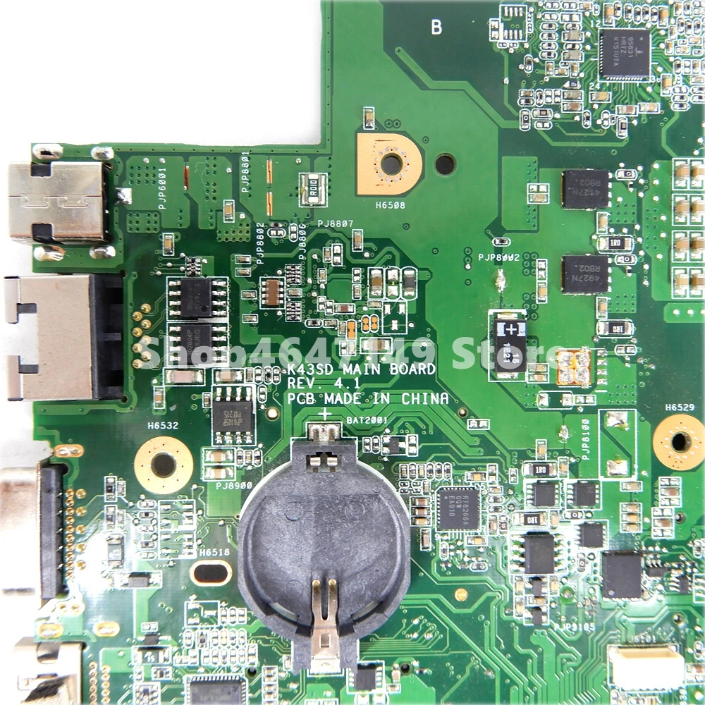K43SD GT610M/1 ГБ HM65 материнская плата REV 4 1 для ASUS X43S A43S K43S P43S P43SD Материнская ноутбука 100%