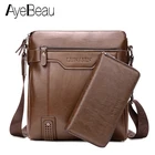 Офисный деловой мессенджер для мужчин, сумка через плечо, кошелек через плечо, Мужская винтажная рабочая сумка, коричневые боковые Популярные 2020