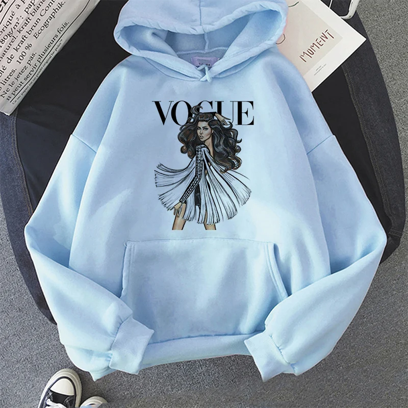 

Oversized Hoodie Women Streetwear Casual -Maiden - Printed Sweatshirt Women Winter Clothes Pullovers Tops Ropa De Mujer 2021