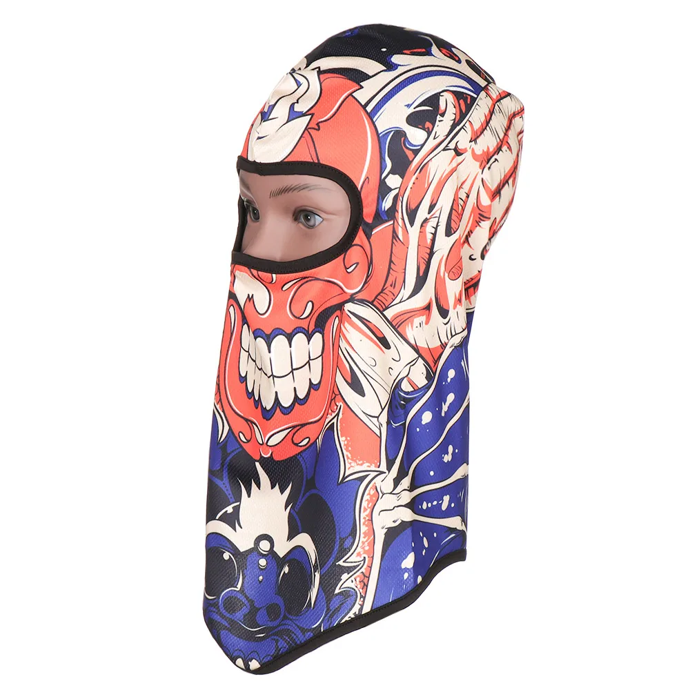 5 Балаклава для мотоцикла с 3D черепом, маска для лица, утеплитель, защитный шлем, лайнер для лыж, пейнтбола, сноуборда, байкеров, верховой езды, защитный капюшон - Цвет: 5