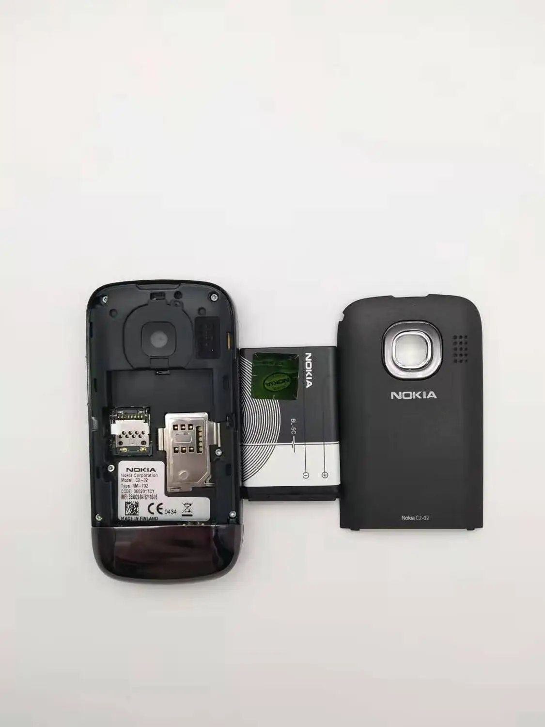 nokia c2 02 refurbished unlocked original c2 02 unlocked nokia c2 02 single sim card mobile phone one year warranty refurbished free global shipping