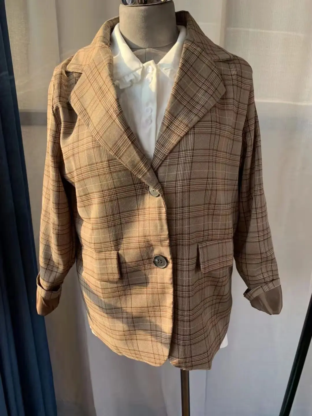 Falda a cuadros trajes de niñas Vintage mujer otoño elegante de las mujeres conjuntos de (por separado) de las mujeres de dos piezas trajes de 2 piezas trajes para las mujeres