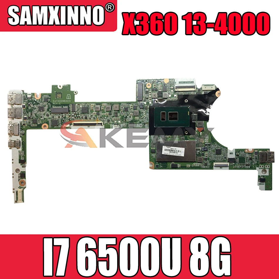 

Материнская плата Akemy DAY0DDMBAE0 для ноутбука HP Specter X360 13-4000 G2 13-4100 13-4102TU, 828825-601 828825-501 I7 6500U 8G