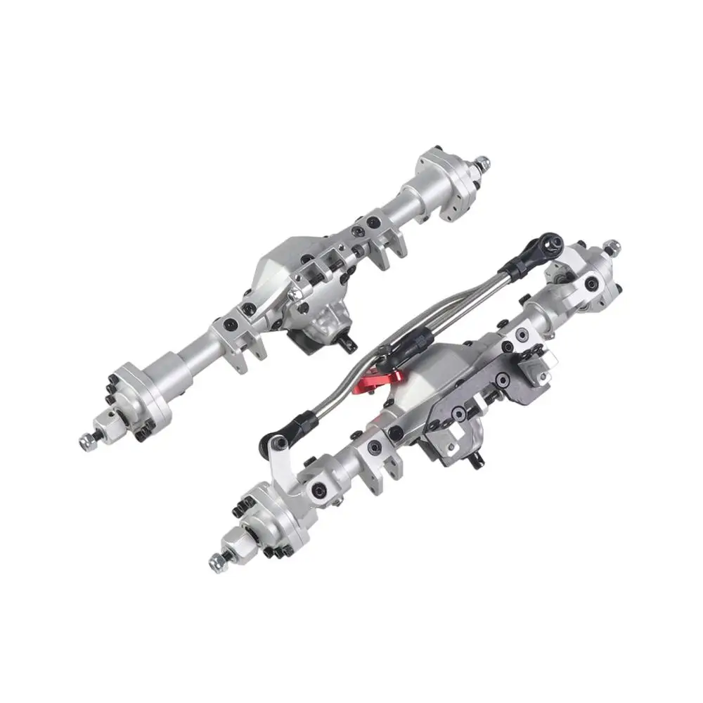RCtown SCX10 Алюминиевый CNC анодированный полный передний задний портальный мост для