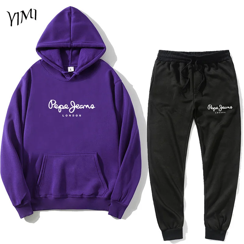 

2021 new hot sale men's clothing suit sportswear suit hoodie + pants men's suit sports suit