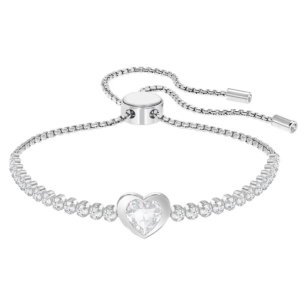 

High Quality New Delicate Heart Bracelet White Fashion Lady Jewelry Valentine's Day Romantic Gift for Girlfriend