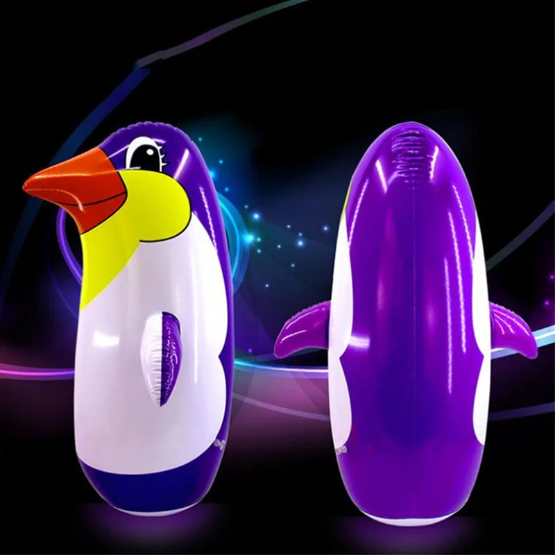 1piece Outdoor Fun Sports Random color 22&amp36&amp45&amp70cm Inflatable Penguin Toy Soft Plastic Tumbler For Children | Игрушки и хобби