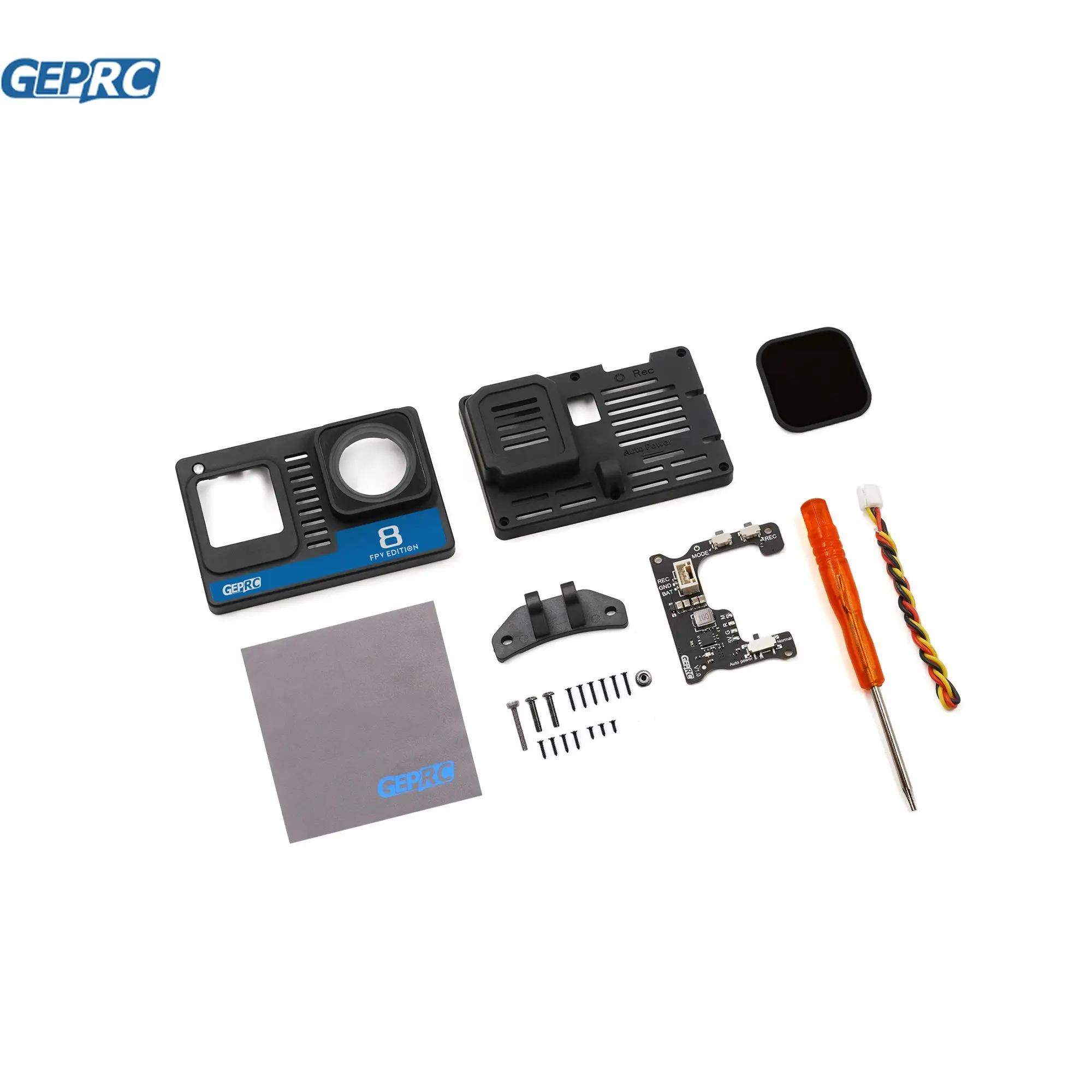 

GEPRC Naked GoPro Hero 8 Case With BEC Board 2S-6S ND16 Filter Accessories Suitable For RC DIY FPV Quadcopter Freestyle Drone