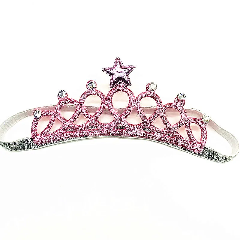

Child Elastic Hair Crown Rhinestones Princess Headband Tiara Hair Band Accessory Wedding Party Happy Birthday Gift Hair Jewelr