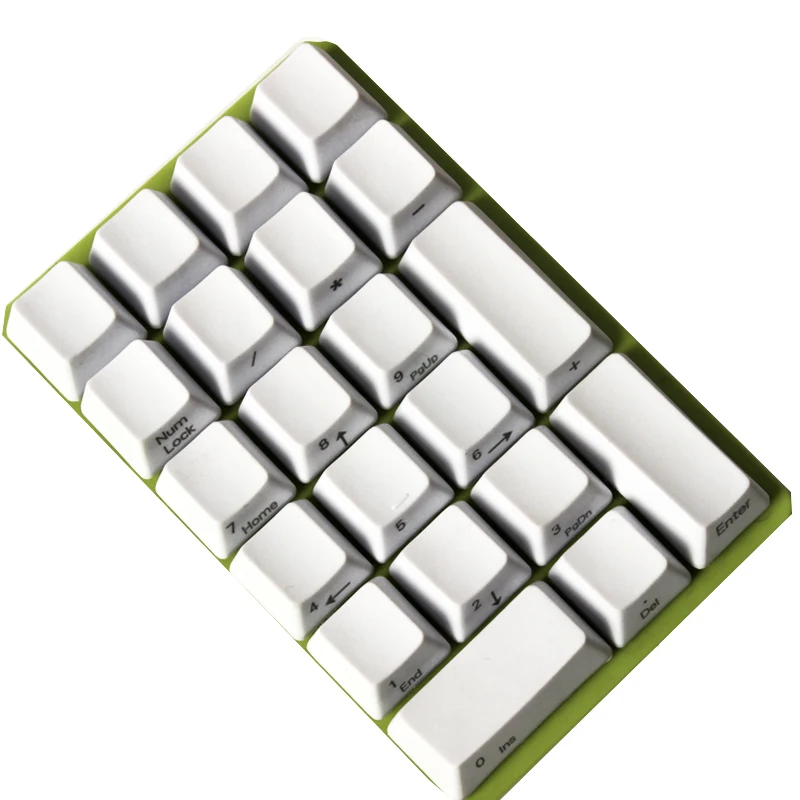 

21 Key YMDK Side-printed Blank Top-printed Thick PBT ABS Keycap For MX Switches Mechanical Keyboard Numpad (ONLY KEYCAP)