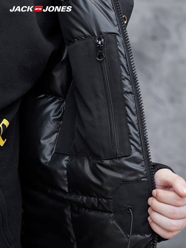 Куртка пуховик средней длины с меховым воротником и капюшоном JackJones |