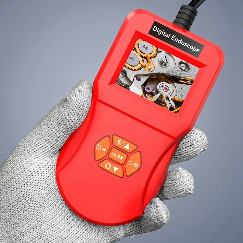 2,4 дюймов цифровой эндоскоп обнаружения портативный 0.3Mp дисплей экран промышленные бытовые Эндоскопы со светодиодами(3 метра 8 мм
