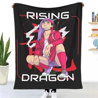 rising dragon throw blanket 3d printed sofa bedroom decorative blanket children adult christmas gift