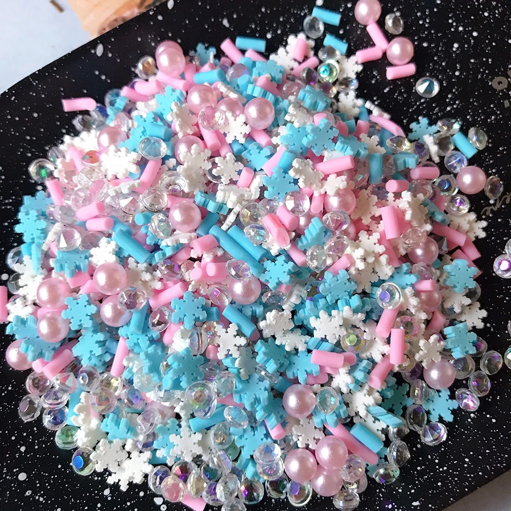 Добавки для слайма Boxi милый набор полимерной глины товары фруктов блестящий