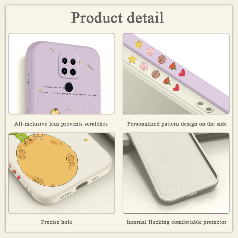 Luxurious Princess Phone Case For Xiaomi Redmi Note 10 10S 9T 9 8 7 Pro MAX Redmi 10 9 9A K40 K40pro K30 K20 Silicone Cover