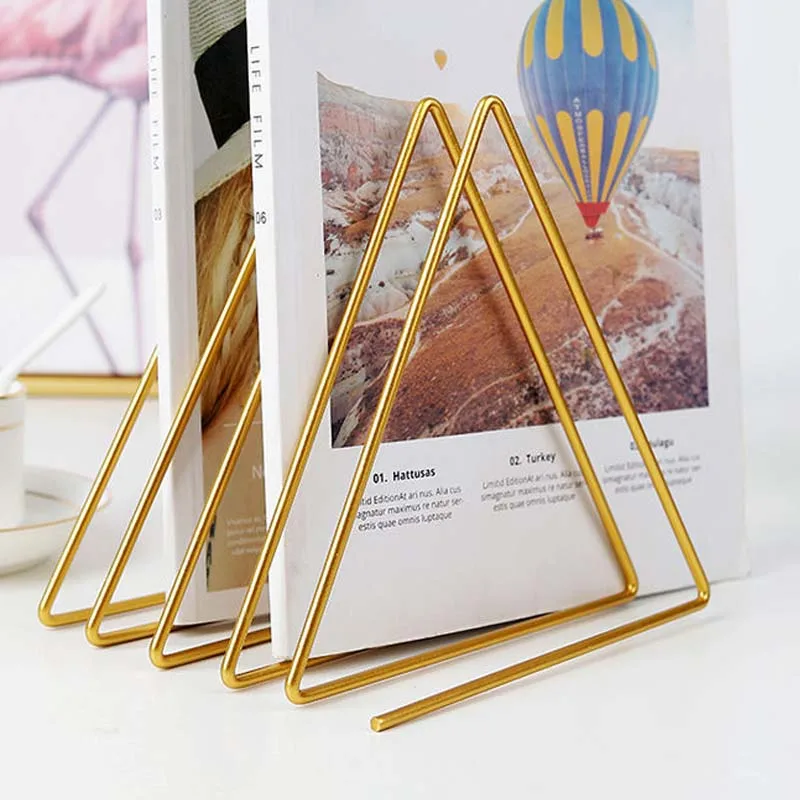 

Small Bookshelf Simple Desk Desktop Shelf Office Desk File Book Organizer Decorative Book Stand Bedroom Living room Storage Rack