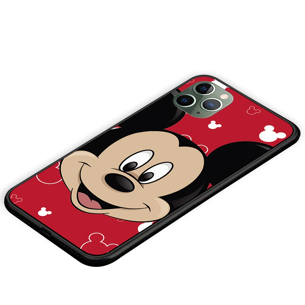 Милый сердитый Микки Минни комикс для iPhone 5 5S 6 6s 7 8 Plus X XS XR 11 Pro Max черный чехол ТПУ чехол
