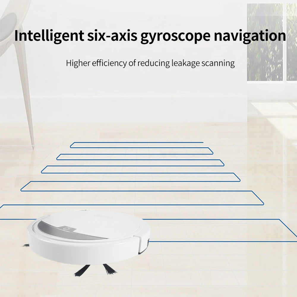 

2800Pa Robot Vacuum Cleaner Home Automatic Wireless Timer Vacuum Cleaner Wet and Dry Anti-drop Vacuum Cleaner Robot