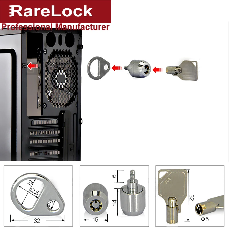 Замки для компьютерного шкафа с трубчатыми ключами|computer cabinet lock|cabinet locklock with key |