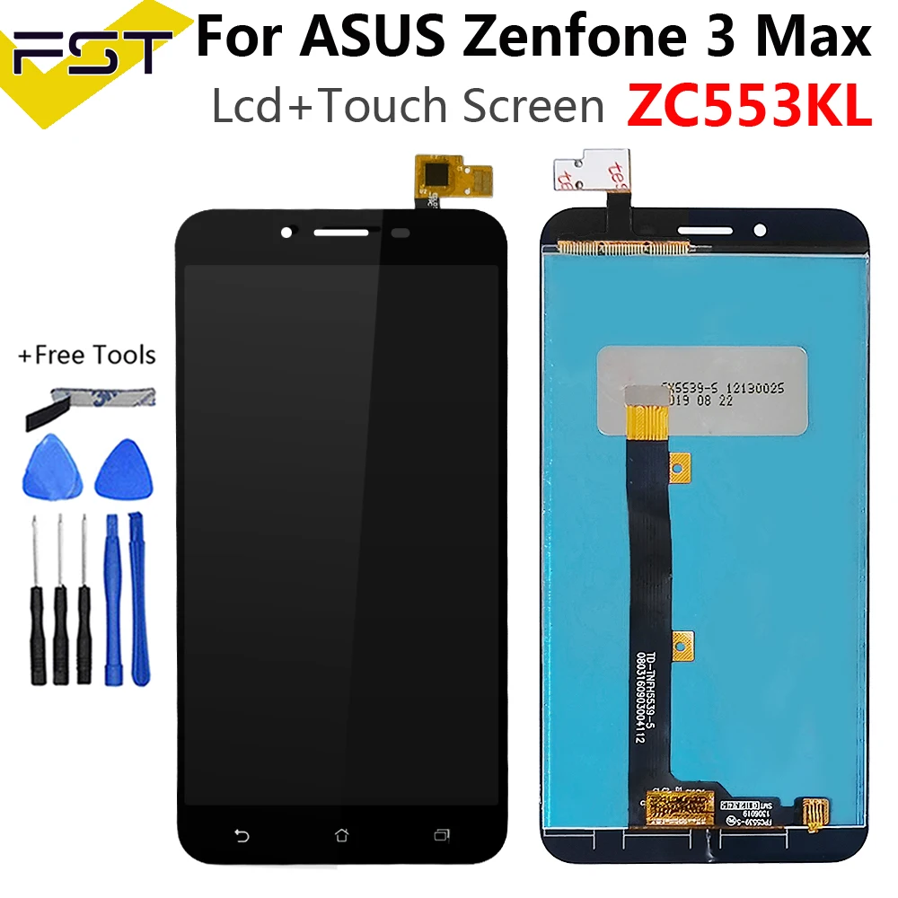 

ЖК-дисплей для Asus Zenfone 3 Max ZC553KL X00DD, панель сенсорного экрана в сборе с рамкой, ЖК-дисплей X00DA