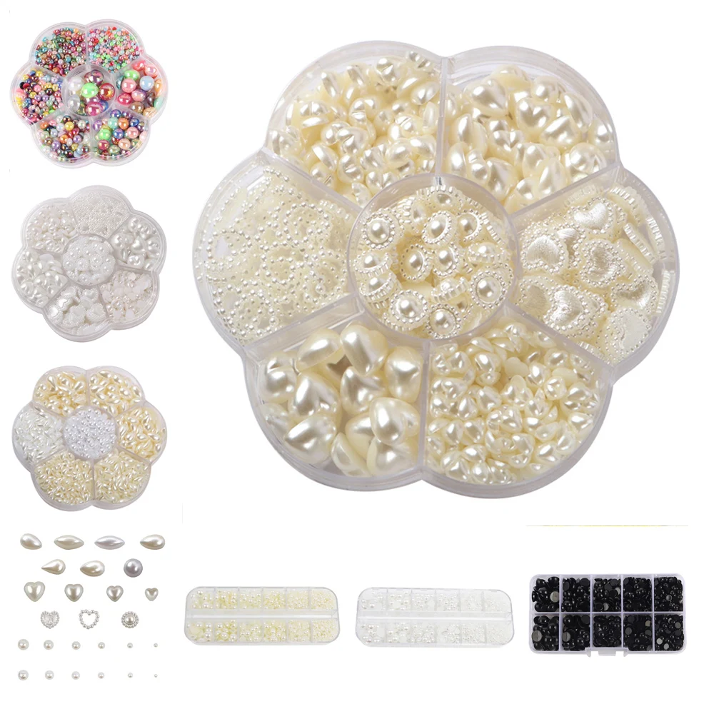 

Water droplets love design is flat with no hole beads more clothes bag hat DIY accessories material